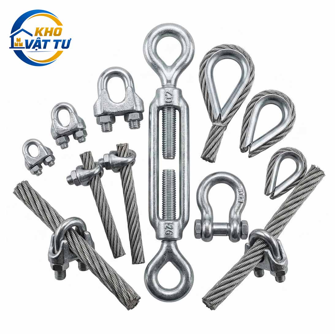 Các loại phụ kiện cáp thép phổ biến