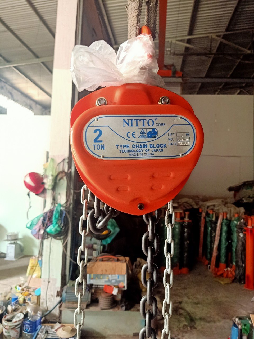 Pa lăng kéo tay HSC Nitto 2 tấn