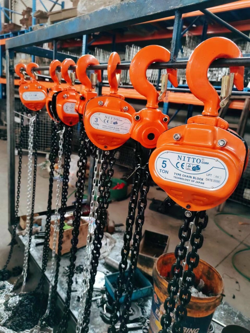Pa lăng HSC Nitto 5 tấn tại kho