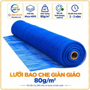 Lưới bao che giàn giáo 80g/m²