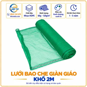 Lưới bao che giàn giáo khổ 2m