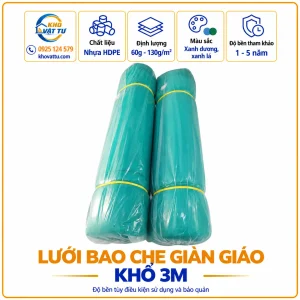 Lưới bao che giàn giáo khổ 3m