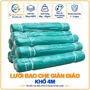 Lưới bao che giàn giáo khổ 4m