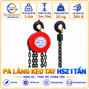 Pa lăng kéo tay HSZ 1 tấn