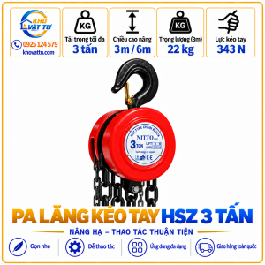 Pa lăng kéo tay HSZ 3 tấn