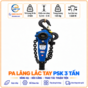 Pa lăng lắc tay PSK 3 tấn – hình sản phẩm