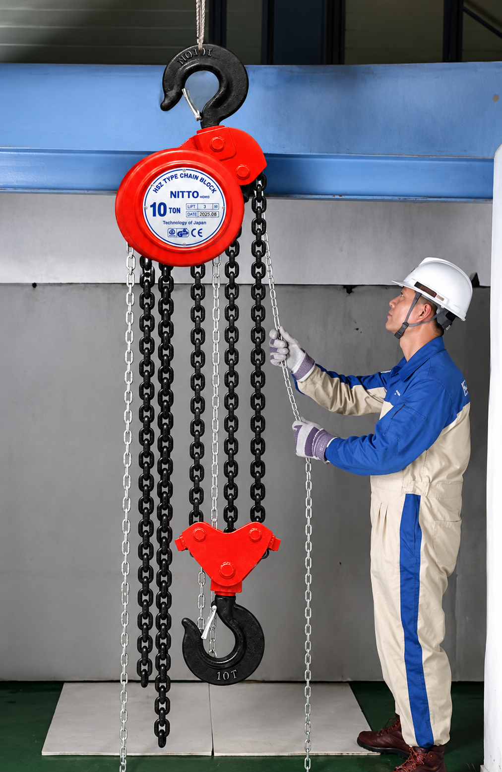 Ứng dụng pa lăng kéo tay HSZ 10 tấn trong nâng hạ thiết bị